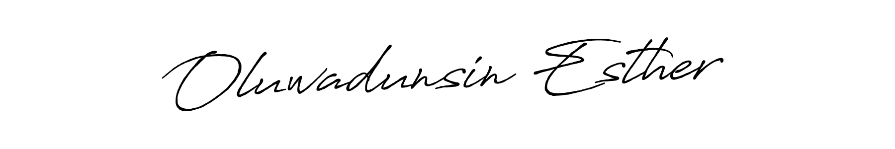 How to make Oluwadunsin Esther name signature. Use Antro_Vectra_Bolder style for creating short signs online. This is the latest handwritten sign. Oluwadunsin Esther signature style 7 images and pictures png