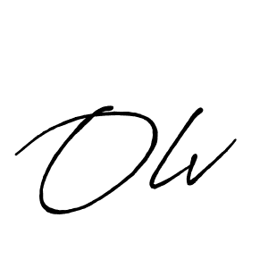 if you are searching for the best signature style for your name Olv. so please give up your signature search. here we have designed multiple signature styles  using Antro_Vectra_Bolder. Olv signature style 7 images and pictures png