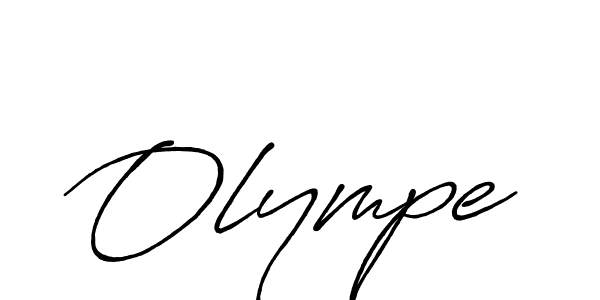 Design your own signature with our free online signature maker. With this signature software, you can create a handwritten (Antro_Vectra_Bolder) signature for name Olympe. Olympe signature style 7 images and pictures png