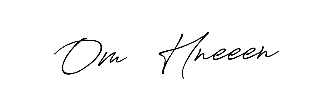How to Draw Om   Hneeen signature style? Antro_Vectra_Bolder is a latest design signature styles for name Om   Hneeen. Om   Hneeen signature style 7 images and pictures png