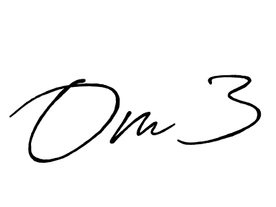 The best way (Antro_Vectra_Bolder) to make a short signature is to pick only two or three words in your name. The name Om 3 include a total of six letters. For converting this name. Om 3 signature style 7 images and pictures png