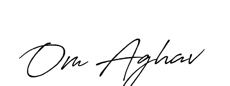 It looks lik you need a new signature style for name Om Aghav. Design unique handwritten (Antro_Vectra_Bolder) signature with our free signature maker in just a few clicks. Om Aghav signature style 7 images and pictures png