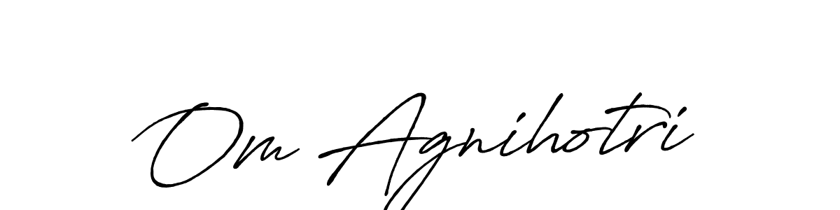 This is the best signature style for the Om Agnihotri name. Also you like these signature font (Antro_Vectra_Bolder). Mix name signature. Om Agnihotri signature style 7 images and pictures png