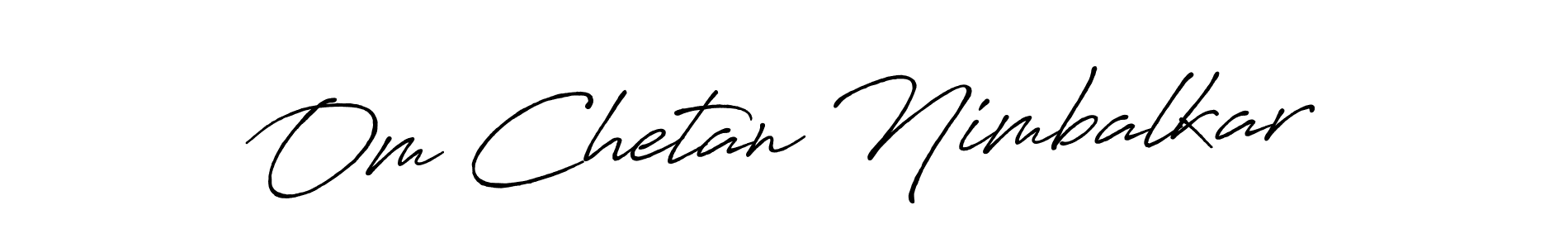 Use a signature maker to create a handwritten signature online. With this signature software, you can design (Antro_Vectra_Bolder) your own signature for name Om Chetan Nimbalkar. Om Chetan Nimbalkar signature style 7 images and pictures png