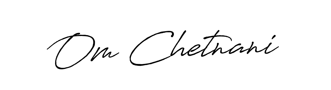 Antro_Vectra_Bolder is a professional signature style that is perfect for those who want to add a touch of class to their signature. It is also a great choice for those who want to make their signature more unique. Get Om Chetnani name to fancy signature for free. Om Chetnani signature style 7 images and pictures png