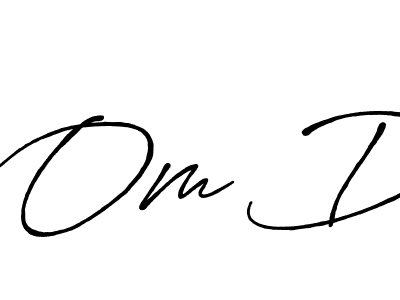 Also we have Om D name is the best signature style. Create professional handwritten signature collection using Antro_Vectra_Bolder autograph style. Om D signature style 7 images and pictures png