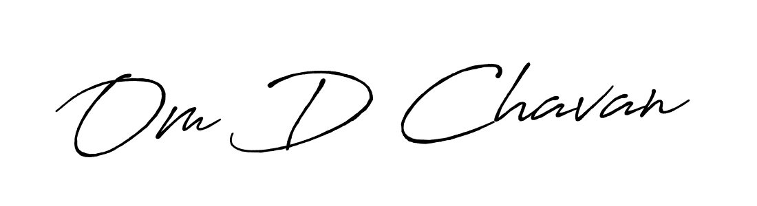 Make a beautiful signature design for name Om D Chavan. With this signature (Antro_Vectra_Bolder) style, you can create a handwritten signature for free. Om D Chavan signature style 7 images and pictures png