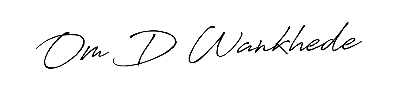 if you are searching for the best signature style for your name Om D Wankhede. so please give up your signature search. here we have designed multiple signature styles  using Antro_Vectra_Bolder. Om D Wankhede signature style 7 images and pictures png