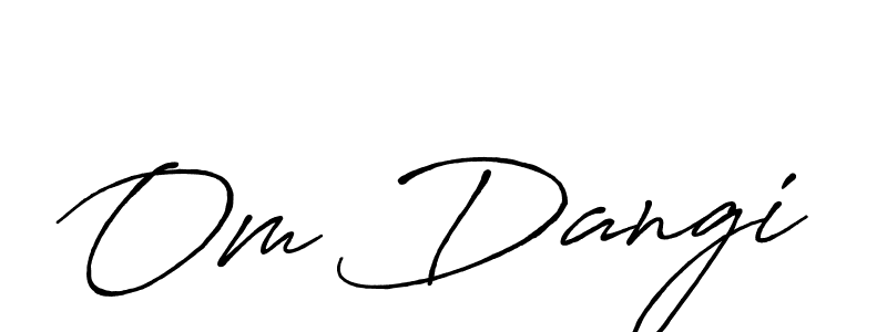 The best way (Antro_Vectra_Bolder) to make a short signature is to pick only two or three words in your name. The name Om Dangi include a total of six letters. For converting this name. Om Dangi signature style 7 images and pictures png