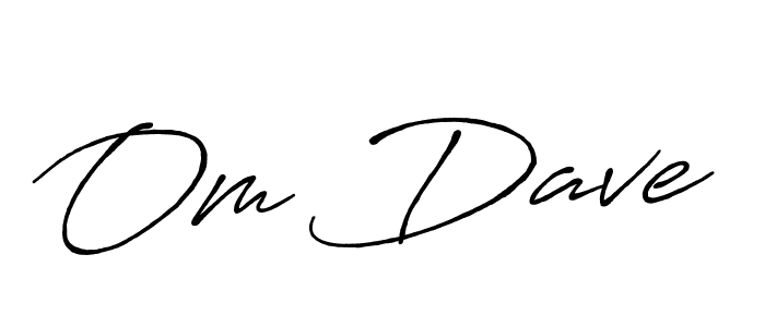 Similarly Antro_Vectra_Bolder is the best handwritten signature design. Signature creator online .You can use it as an online autograph creator for name Om Dave. Om Dave signature style 7 images and pictures png