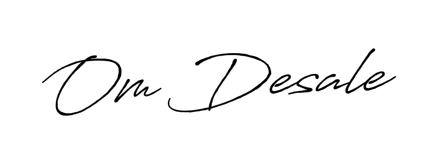 Make a beautiful signature design for name Om Desale. Use this online signature maker to create a handwritten signature for free. Om Desale signature style 7 images and pictures png