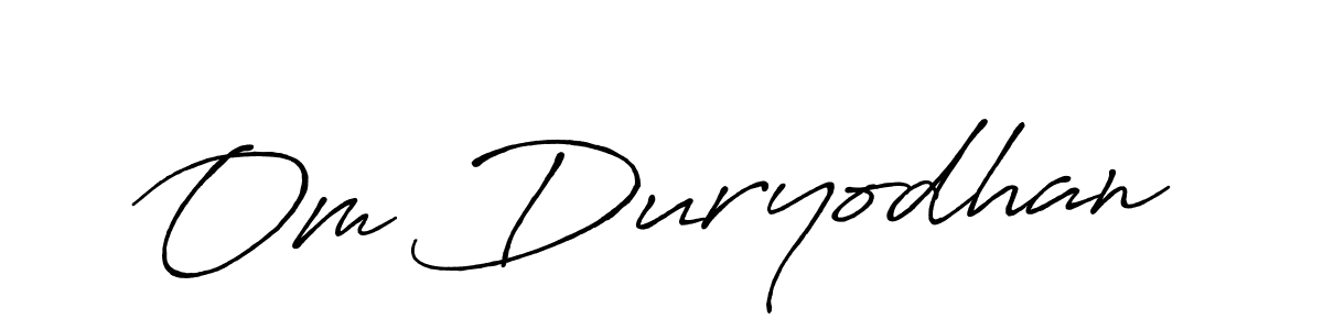 Make a beautiful signature design for name Om Duryodhan. Use this online signature maker to create a handwritten signature for free. Om Duryodhan signature style 7 images and pictures png