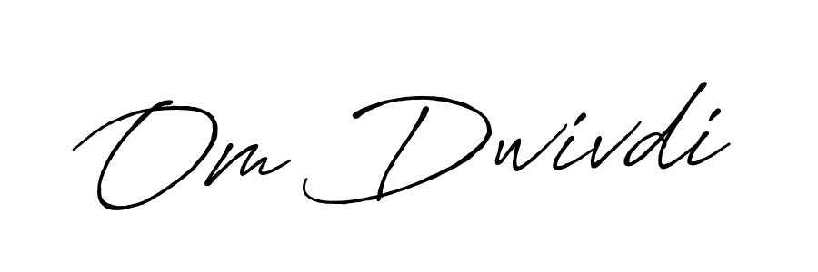 Also we have Om Dwivdi name is the best signature style. Create professional handwritten signature collection using Antro_Vectra_Bolder autograph style. Om Dwivdi signature style 7 images and pictures png