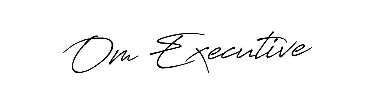 Also You can easily find your signature by using the search form. We will create Om Executive name handwritten signature images for you free of cost using Antro_Vectra_Bolder sign style. Om Executive signature style 7 images and pictures png