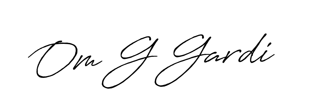 Make a beautiful signature design for name Om G Gardi. Use this online signature maker to create a handwritten signature for free. Om G Gardi signature style 7 images and pictures png