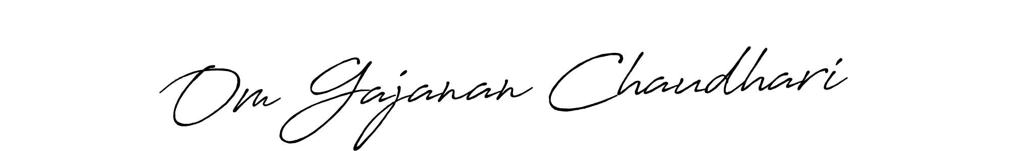It looks lik you need a new signature style for name Om Gajanan Chaudhari. Design unique handwritten (Antro_Vectra_Bolder) signature with our free signature maker in just a few clicks. Om Gajanan Chaudhari signature style 7 images and pictures png