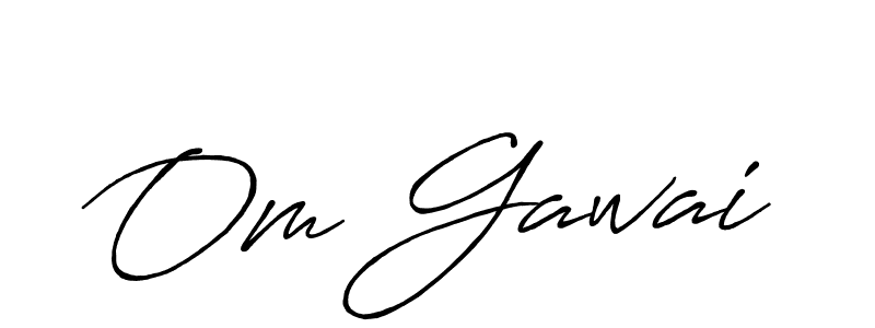 Design your own signature with our free online signature maker. With this signature software, you can create a handwritten (Antro_Vectra_Bolder) signature for name Om Gawai. Om Gawai signature style 7 images and pictures png