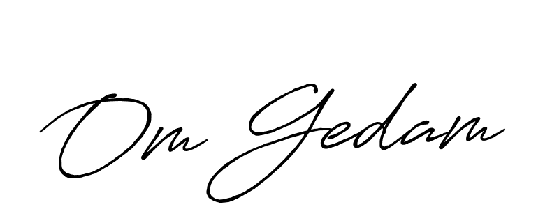 The best way (Antro_Vectra_Bolder) to make a short signature is to pick only two or three words in your name. The name Om Gedam include a total of six letters. For converting this name. Om Gedam signature style 7 images and pictures png