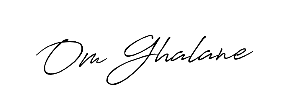 Once you've used our free online signature maker to create your best signature Antro_Vectra_Bolder style, it's time to enjoy all of the benefits that Om Ghalane name signing documents. Om Ghalane signature style 7 images and pictures png