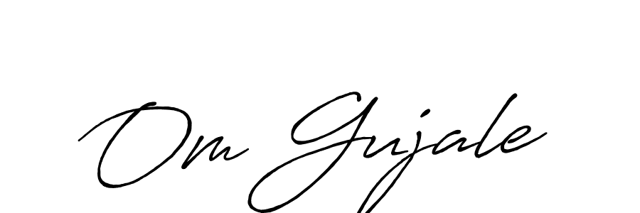 Make a short Om Gujale signature style. Manage your documents anywhere anytime using Antro_Vectra_Bolder. Create and add eSignatures, submit forms, share and send files easily. Om Gujale signature style 7 images and pictures png