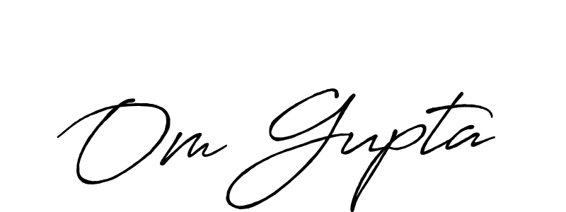 Also You can easily find your signature by using the search form. We will create Om Gupta name handwritten signature images for you free of cost using Antro_Vectra_Bolder sign style. Om Gupta signature style 7 images and pictures png