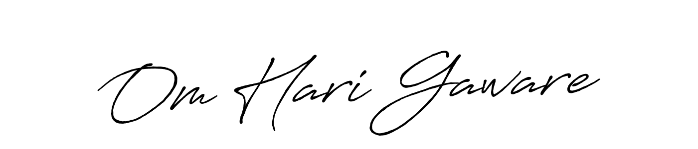 You can use this online signature creator to create a handwritten signature for the name Om Hari Gaware. This is the best online autograph maker. Om Hari Gaware signature style 7 images and pictures png