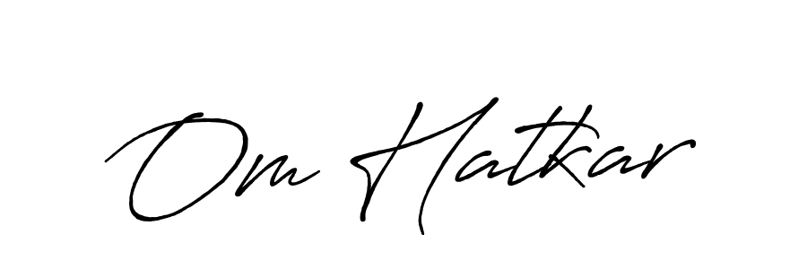 Similarly Antro_Vectra_Bolder is the best handwritten signature design. Signature creator online .You can use it as an online autograph creator for name Om Hatkar. Om Hatkar signature style 7 images and pictures png