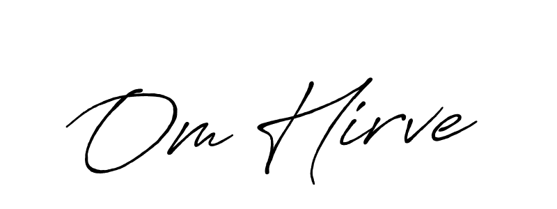 Make a beautiful signature design for name Om Hirve. Use this online signature maker to create a handwritten signature for free. Om Hirve signature style 7 images and pictures png