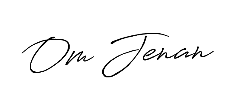 Use a signature maker to create a handwritten signature online. With this signature software, you can design (Antro_Vectra_Bolder) your own signature for name Om Jenan. Om Jenan signature style 7 images and pictures png