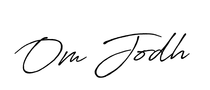 How to make Om Jodh signature? Antro_Vectra_Bolder is a professional autograph style. Create handwritten signature for Om Jodh name. Om Jodh signature style 7 images and pictures png