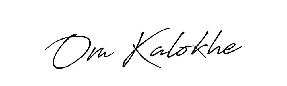 Antro_Vectra_Bolder is a professional signature style that is perfect for those who want to add a touch of class to their signature. It is also a great choice for those who want to make their signature more unique. Get Om Kalokhe name to fancy signature for free. Om Kalokhe signature style 7 images and pictures png