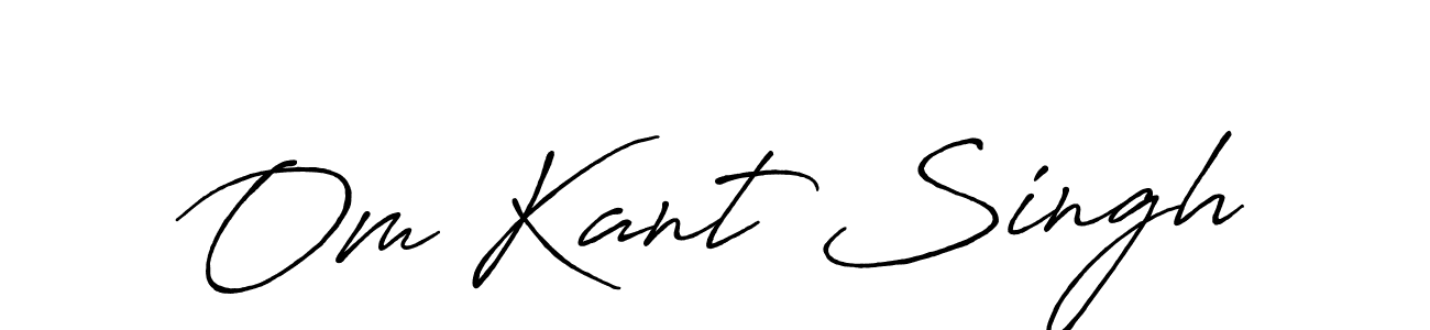 Om Kant Singh stylish signature style. Best Handwritten Sign (Antro_Vectra_Bolder) for my name. Handwritten Signature Collection Ideas for my name Om Kant Singh. Om Kant Singh signature style 7 images and pictures png