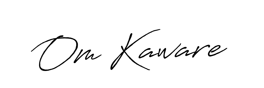 Also we have Om Kaware name is the best signature style. Create professional handwritten signature collection using Antro_Vectra_Bolder autograph style. Om Kaware signature style 7 images and pictures png