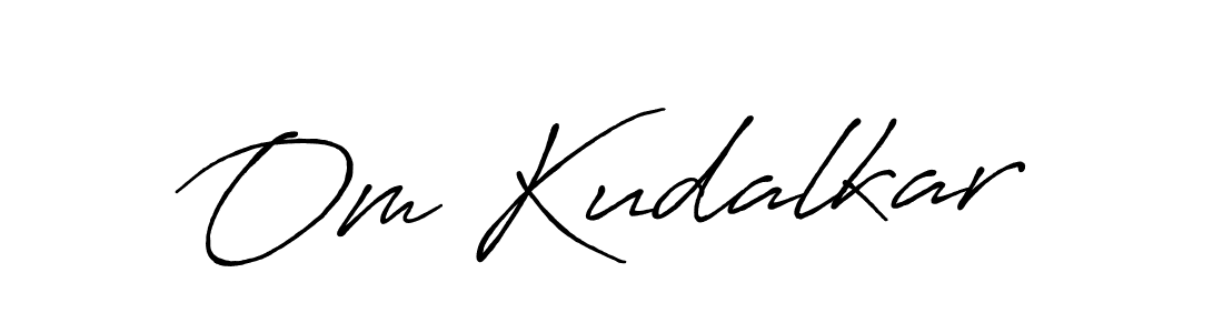 Also You can easily find your signature by using the search form. We will create Om Kudalkar name handwritten signature images for you free of cost using Antro_Vectra_Bolder sign style. Om Kudalkar signature style 7 images and pictures png