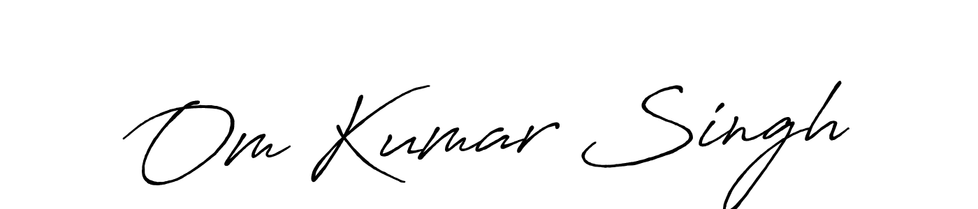 Antro_Vectra_Bolder is a professional signature style that is perfect for those who want to add a touch of class to their signature. It is also a great choice for those who want to make their signature more unique. Get Om Kumar Singh name to fancy signature for free. Om Kumar Singh signature style 7 images and pictures png