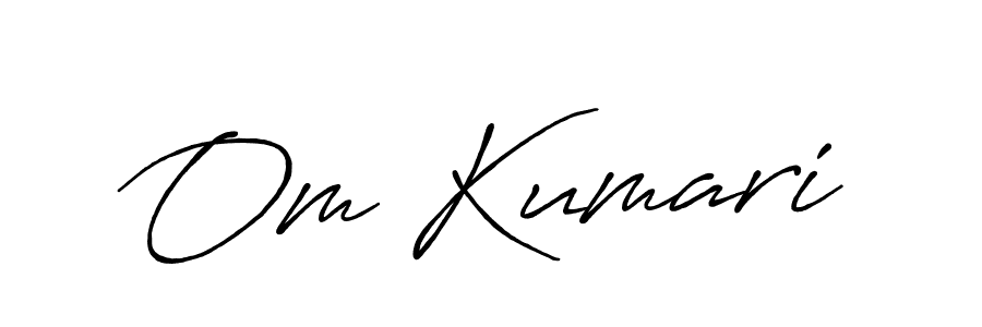 Om Kumari stylish signature style. Best Handwritten Sign (Antro_Vectra_Bolder) for my name. Handwritten Signature Collection Ideas for my name Om Kumari. Om Kumari signature style 7 images and pictures png