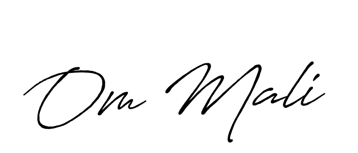 You should practise on your own different ways (Antro_Vectra_Bolder) to write your name (Om Mali) in signature. don't let someone else do it for you. Om Mali signature style 7 images and pictures png