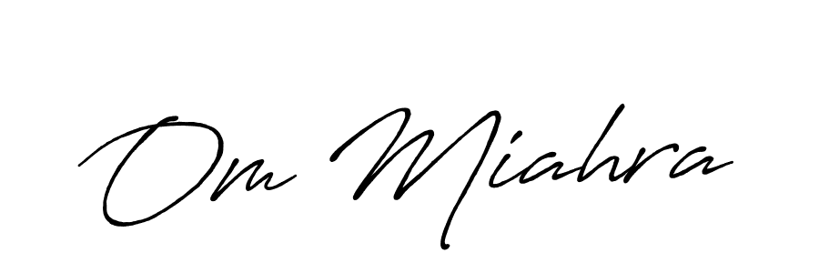 if you are searching for the best signature style for your name Om Miahra. so please give up your signature search. here we have designed multiple signature styles  using Antro_Vectra_Bolder. Om Miahra signature style 7 images and pictures png