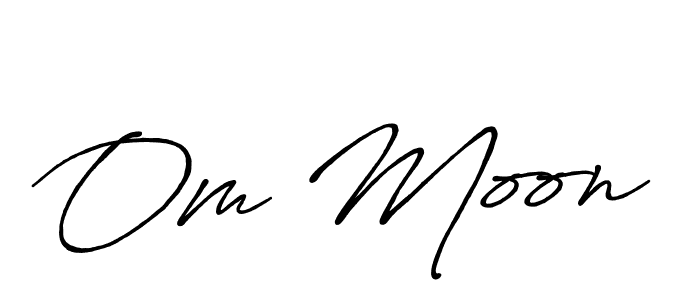 You should practise on your own different ways (Antro_Vectra_Bolder) to write your name (Om Moon) in signature. don't let someone else do it for you. Om Moon signature style 7 images and pictures png