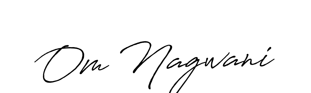 Make a short Om Nagwani signature style. Manage your documents anywhere anytime using Antro_Vectra_Bolder. Create and add eSignatures, submit forms, share and send files easily. Om Nagwani signature style 7 images and pictures png