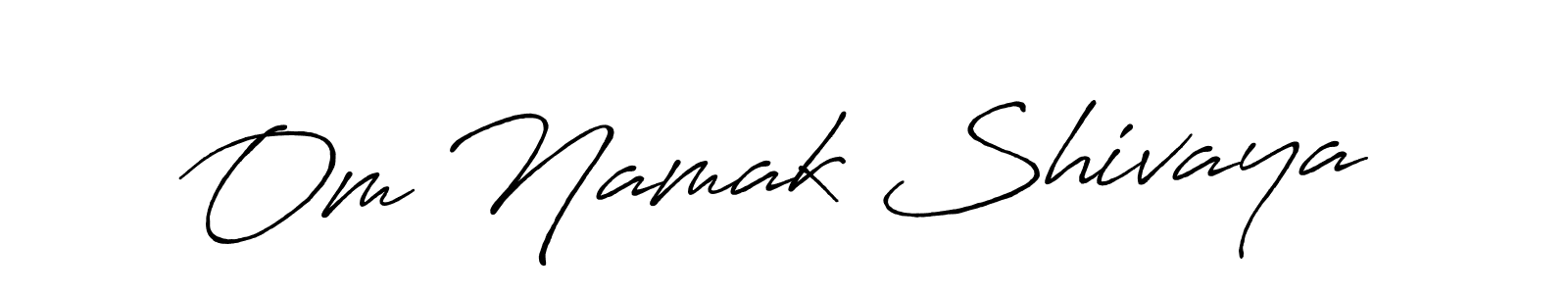 How to make Om Namak Shivaya signature? Antro_Vectra_Bolder is a professional autograph style. Create handwritten signature for Om Namak Shivaya name. Om Namak Shivaya signature style 7 images and pictures png