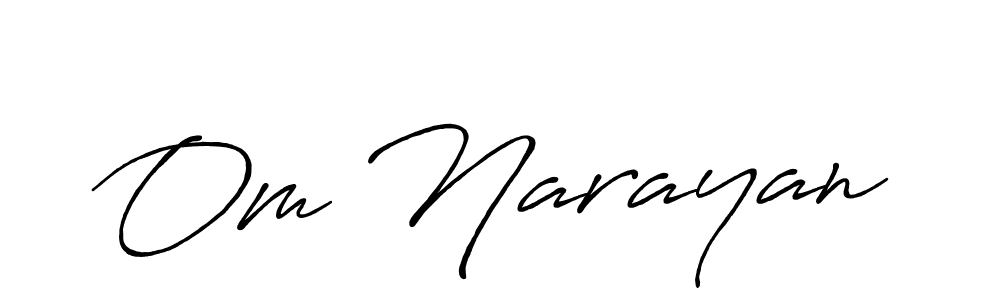 Make a beautiful signature design for name Om Narayan. Use this online signature maker to create a handwritten signature for free. Om Narayan signature style 7 images and pictures png