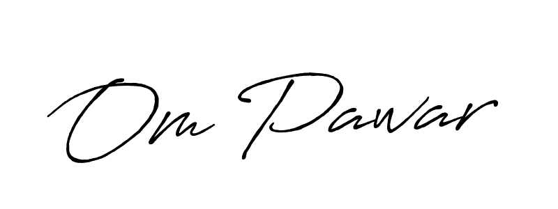 Use a signature maker to create a handwritten signature online. With this signature software, you can design (Antro_Vectra_Bolder) your own signature for name Om Pawar. Om Pawar signature style 7 images and pictures png