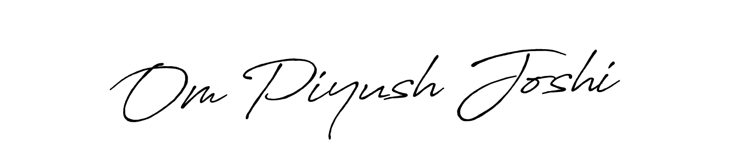 You can use this online signature creator to create a handwritten signature for the name Om Piyush Joshi. This is the best online autograph maker. Om Piyush Joshi signature style 7 images and pictures png