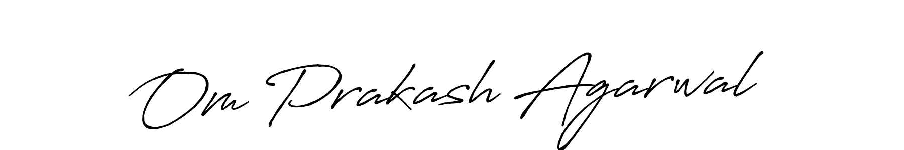 How to make Om Prakash Agarwal signature? Antro_Vectra_Bolder is a professional autograph style. Create handwritten signature for Om Prakash Agarwal name. Om Prakash Agarwal signature style 7 images and pictures png