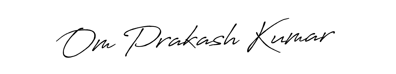 Also we have Om Prakash Kumar name is the best signature style. Create professional handwritten signature collection using Antro_Vectra_Bolder autograph style. Om Prakash Kumar signature style 7 images and pictures png