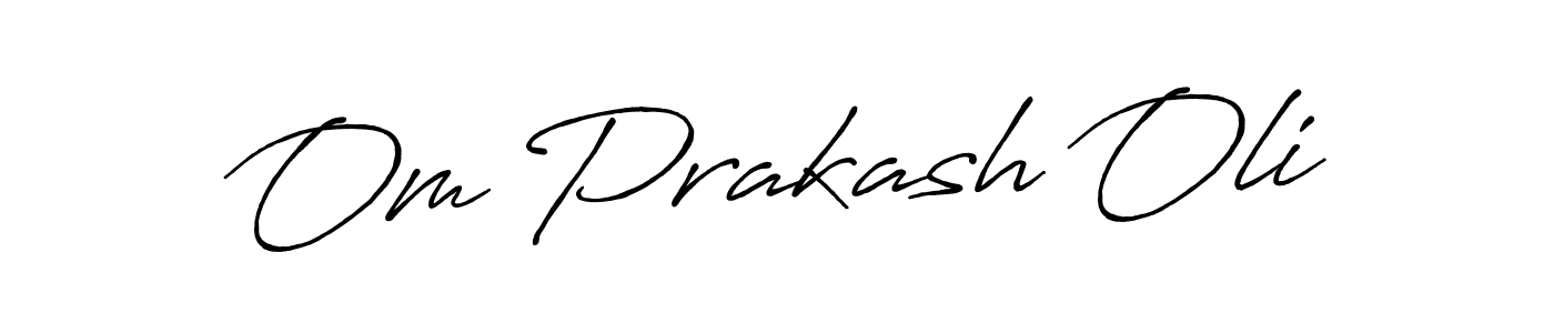 The best way (Antro_Vectra_Bolder) to make a short signature is to pick only two or three words in your name. The name Om Prakash Oli include a total of six letters. For converting this name. Om Prakash Oli signature style 7 images and pictures png