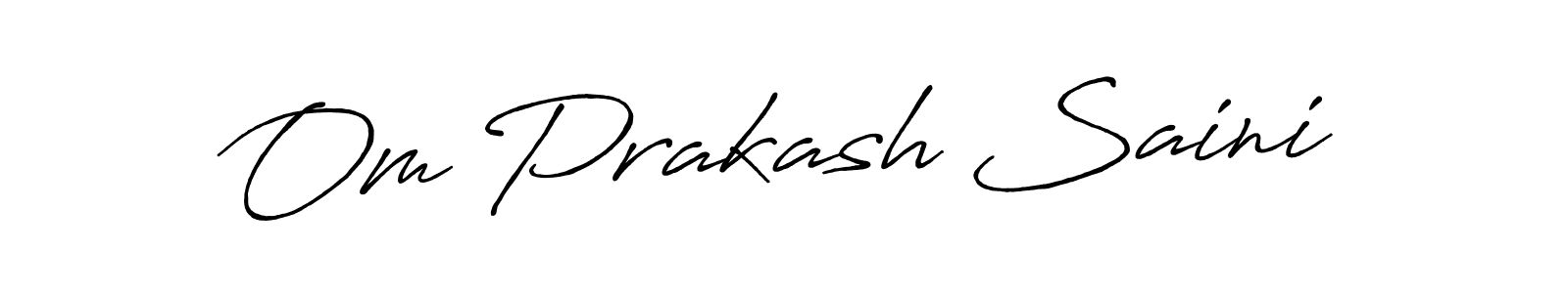 Also You can easily find your signature by using the search form. We will create Om Prakash Saini name handwritten signature images for you free of cost using Antro_Vectra_Bolder sign style. Om Prakash Saini signature style 7 images and pictures png