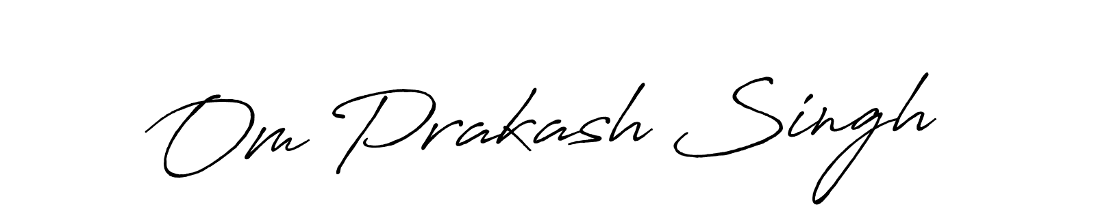 Om Prakash Singh stylish signature style. Best Handwritten Sign (Antro_Vectra_Bolder) for my name. Handwritten Signature Collection Ideas for my name Om Prakash Singh. Om Prakash Singh signature style 7 images and pictures png