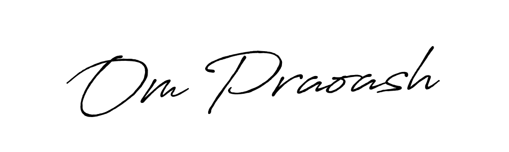 It looks lik you need a new signature style for name Om Praoash. Design unique handwritten (Antro_Vectra_Bolder) signature with our free signature maker in just a few clicks. Om Praoash signature style 7 images and pictures png